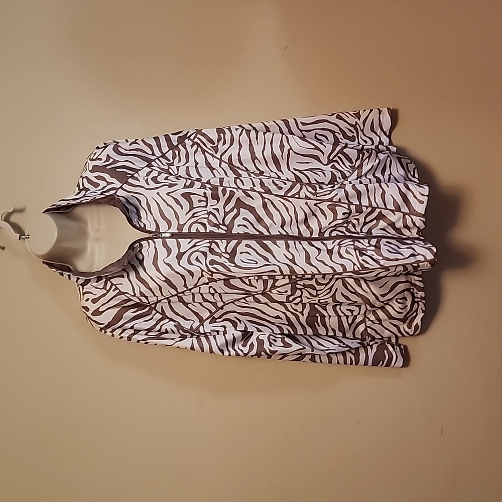 activology Full Zip NWT Animal  Print Jacket 3X